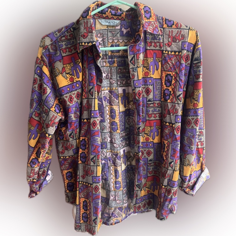 SOLD Vintage patterned desert shirt